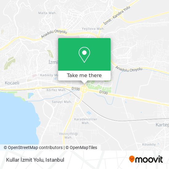 Kullar İzmit Yolu map