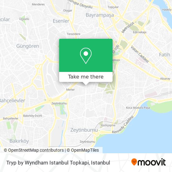 Tryp by Wyndham Istanbul Topkapi map