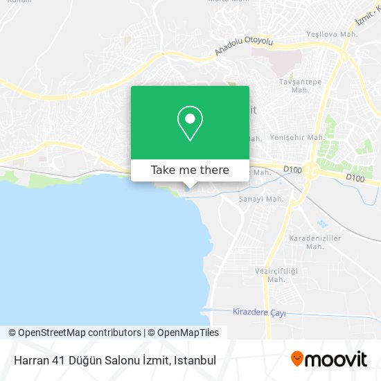 Harran 41 Düğün Salonu İzmit map