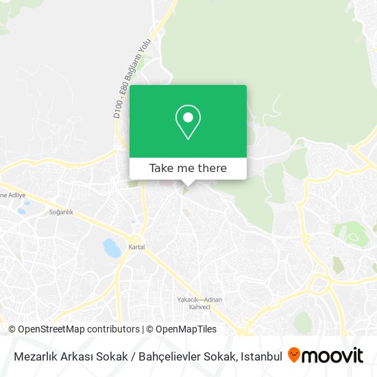 Mezarlık Arkası Sokak / Bahçelievler Sokak map