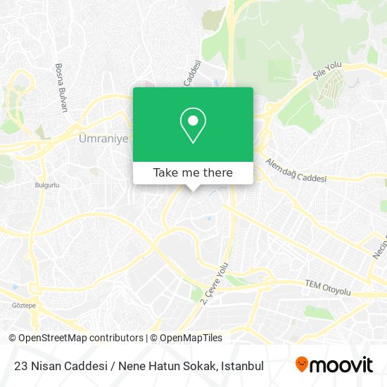 23 Nisan Caddesi / Nene Hatun Sokak map