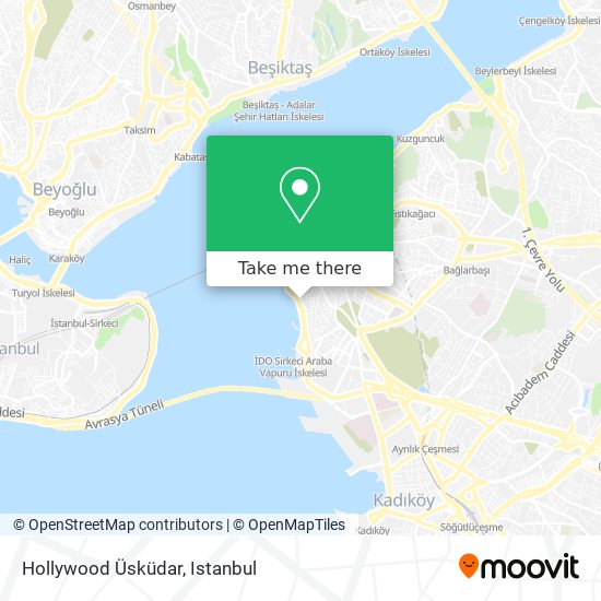Hollywood Üsküdar map