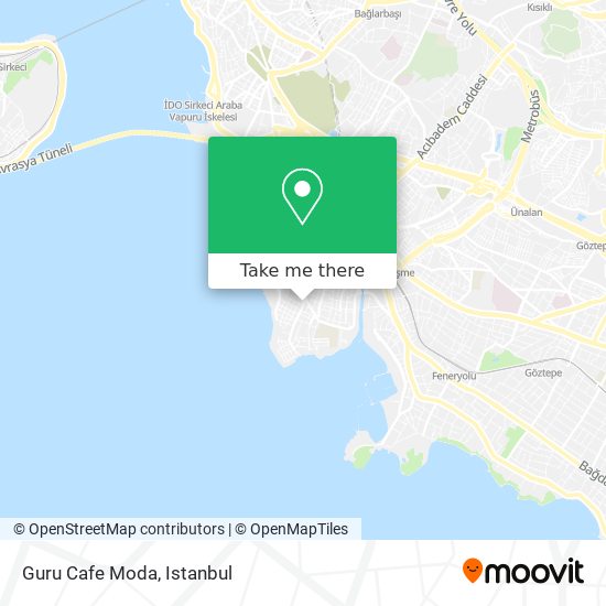 How to get to Guru Cafe in Kadıköy by Bus, Cable Metro or Ferry?