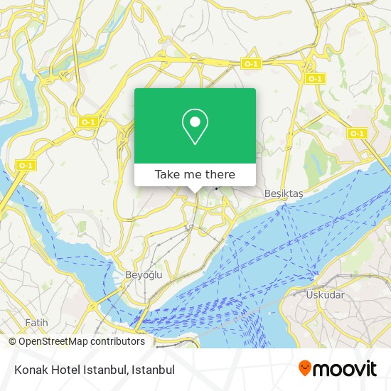 Konak Hotel Istanbul map