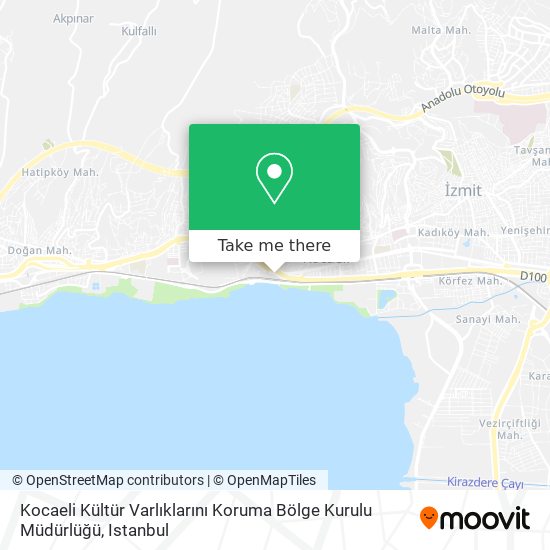 Kocaeli Kültür Varlıklarını Koruma Bölge Kurulu Müdürlüğü map