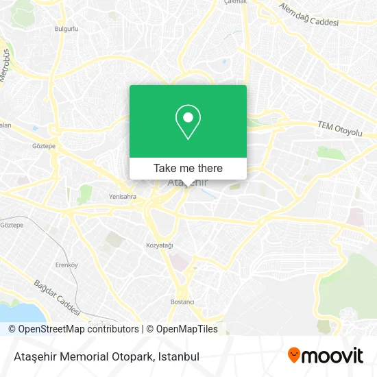 Ataşehir Memorial Otopark map