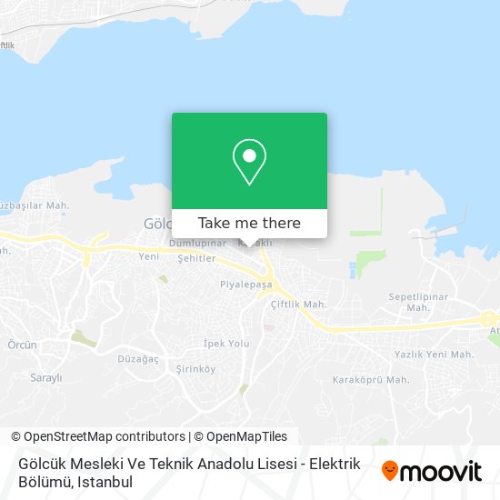 Gölcük Mesleki Ve Teknik Anadolu Lisesi - Elektrik Bölümü map