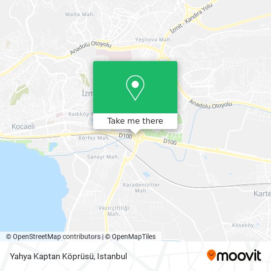Yahya Kaptan Köprüsü map