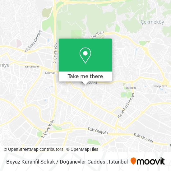 Beyaz Karanfil Sokak / Doğanevler Caddesi map