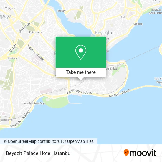 Beyazit Palace Hotel map