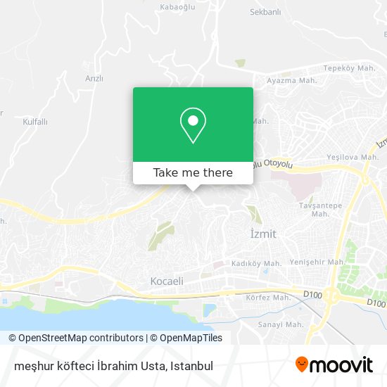 meşhur köfteci İbrahim Usta map