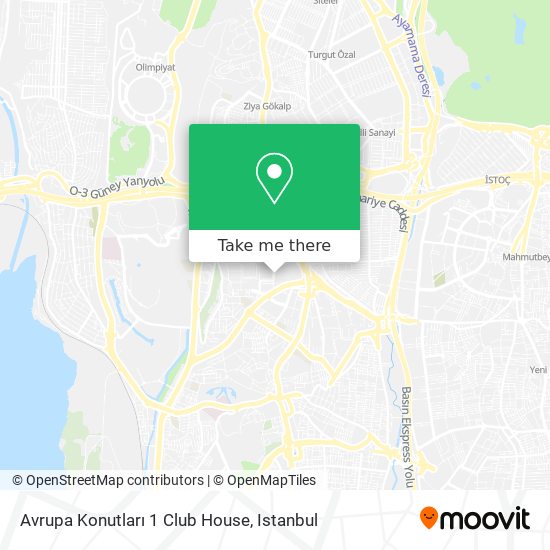 Avrupa Konutları 1 Club House map