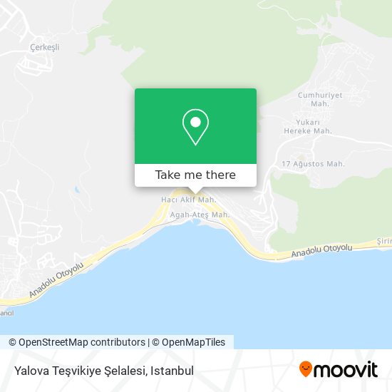 Yalova Teşvikiye Şelalesi map
