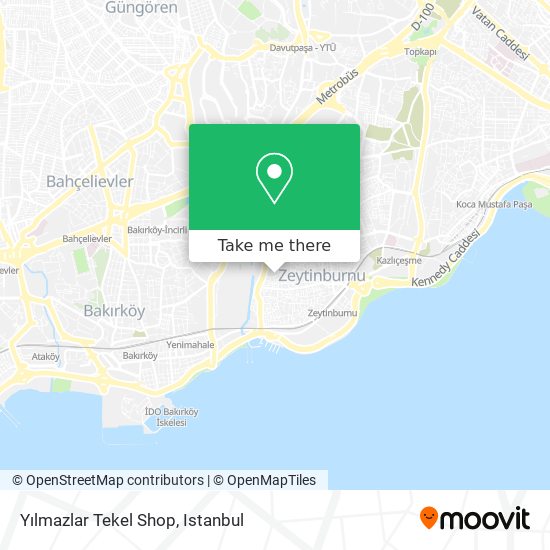 Yılmazlar Tekel Shop map