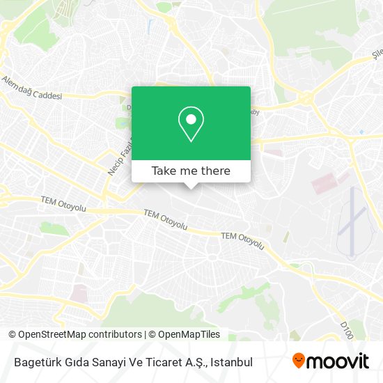 Bagetürk Gıda Sanayi Ve Ticaret A.Ş. map