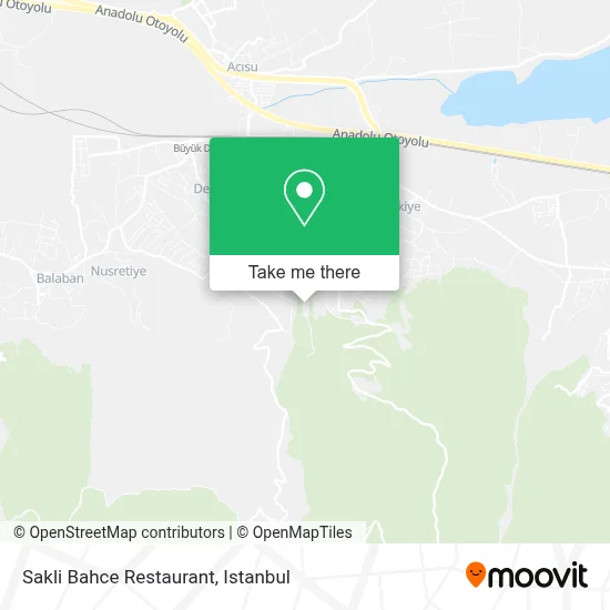 Sakli Bahce Restaurant map