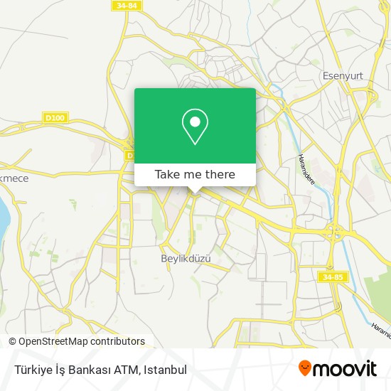 Türkiye İş Bankası ATM map