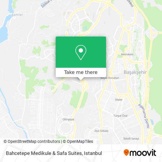 how to get to bahcetepe medikule safa suites in basaksehir by bus or cable car