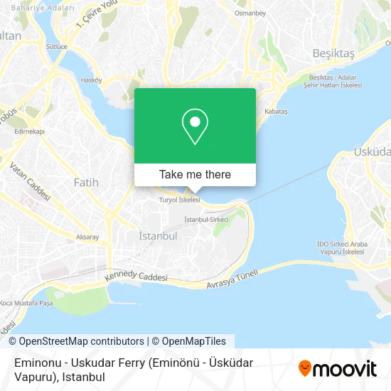 Eminonu - Uskudar Ferry (Eminönü - Üsküdar Vapuru) map