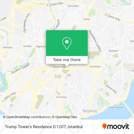 Trump Tower's Residence D.1207 map