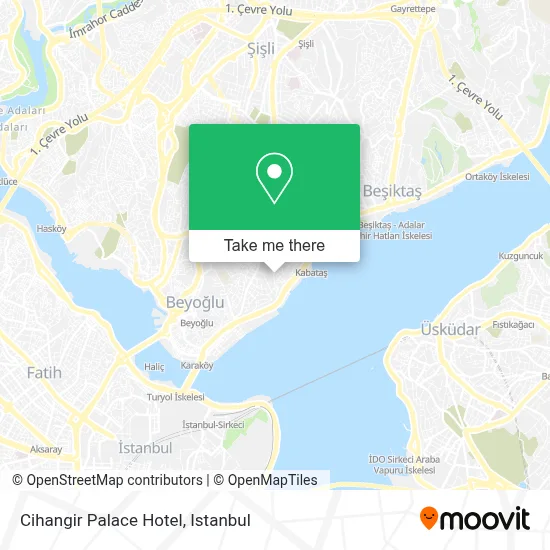 Cihangir Palace Hotel map