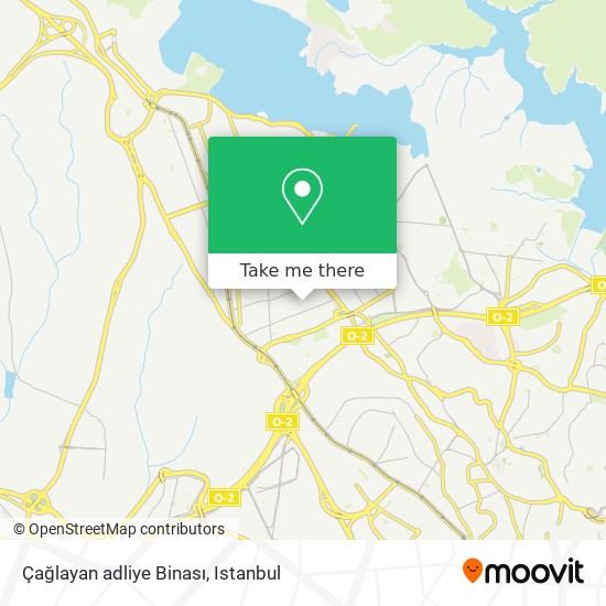 Çağlayan adliye Binası map