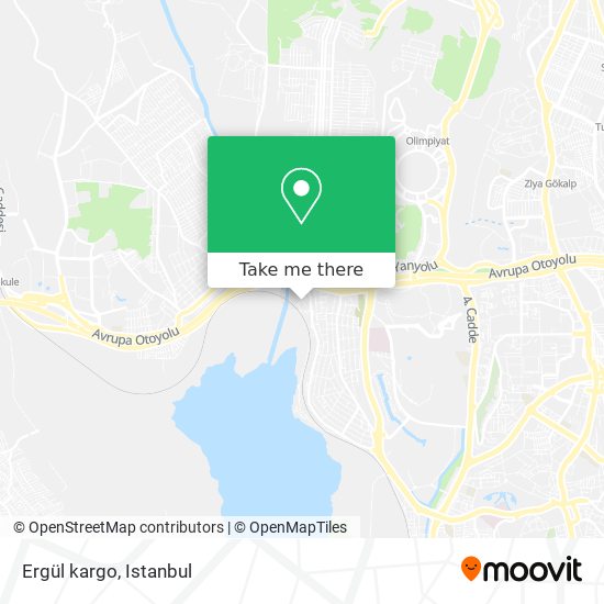 how to get to ergul kargo in kucukcekmece by bus or cable car