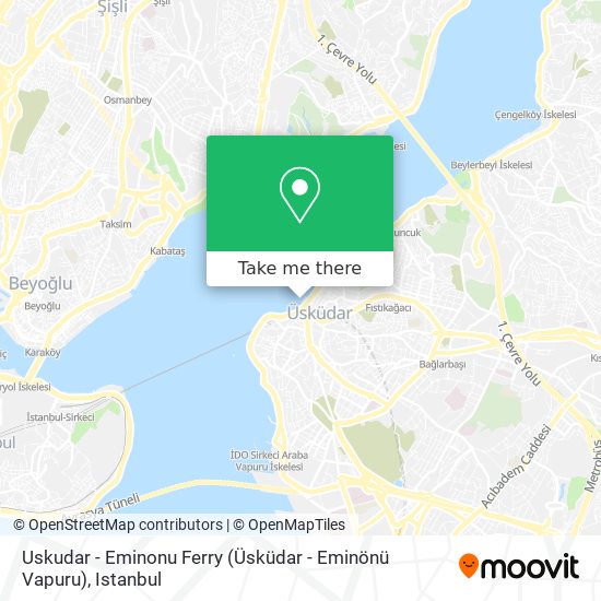 Uskudar - Eminonu Ferry (Üsküdar - Eminönü Vapuru) map