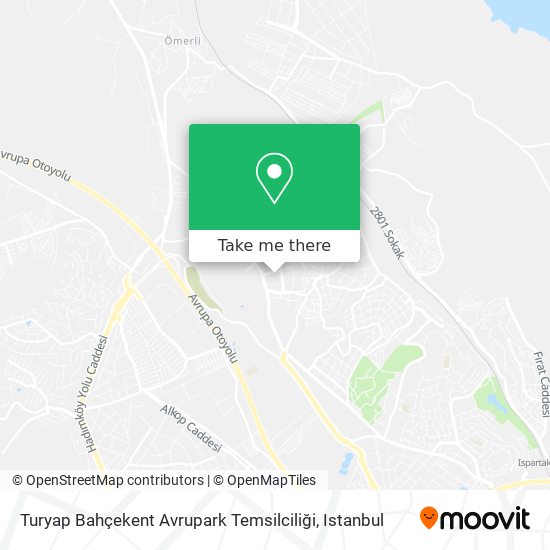Turyap Bahçekent Avrupark Temsilciliği map