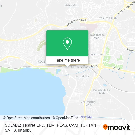 SOLMAZ Ticaret END. TEM. PLAS. CAM. TOPTAN SATIS map