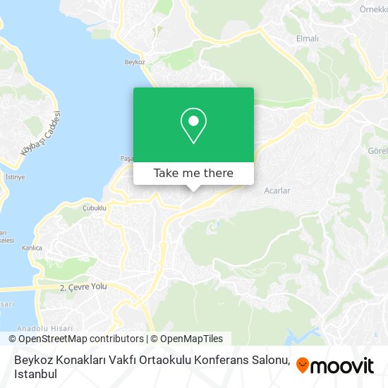 Beykoz Konakları Vakfı Ortaokulu Konferans Salonu map