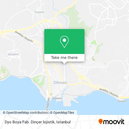 Dyo Boya Fab. Dinçer lojistik map