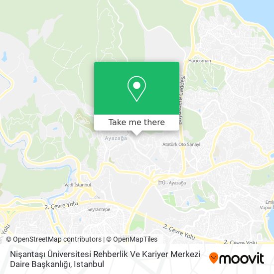 Nişantaşı Üniversitesi Rehberlik Ve Kariyer Merkezi Daire Başkanlığı map