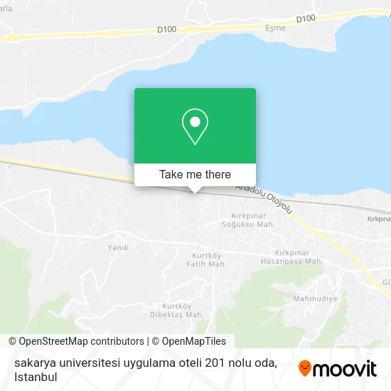 sakarya universitesi uygulama oteli 201 nolu oda map