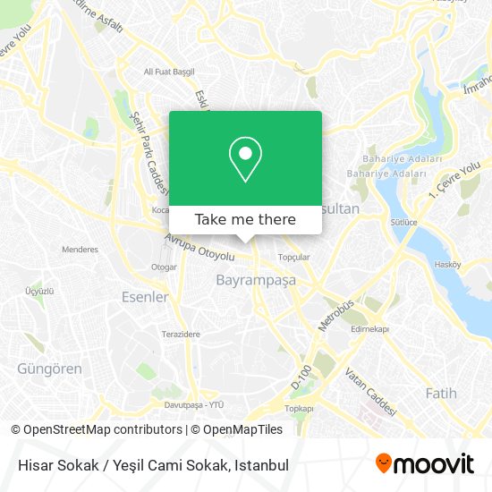 Hisar Sokak / Yeşil Cami Sokak map