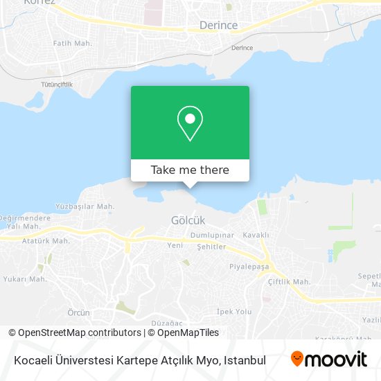Kocaeli Üniverstesi Kartepe Atçılık Myo map