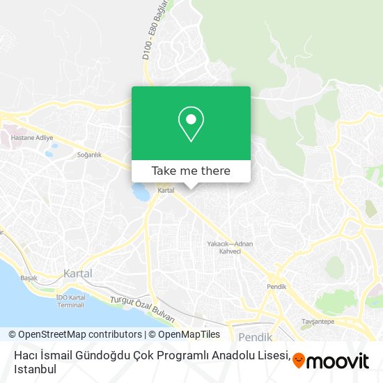 Hacı İsmail Gündoğdu Çok Programlı Anadolu Lisesi map