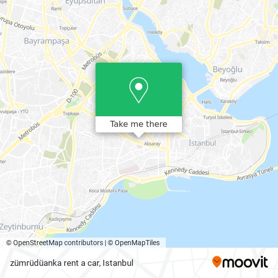 zümrüdüanka rent a car map