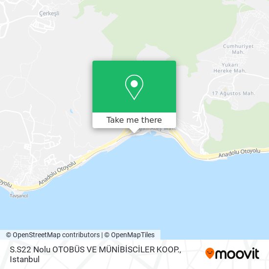 S.S22 Nolu OTOBÜS VE MÜNİBİSCİLER KOOP. map