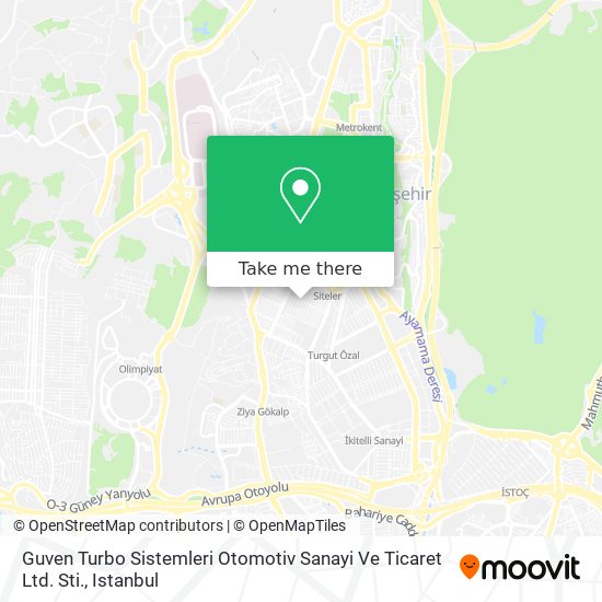 Guven Turbo Sistemleri Otomotiv Sanayi Ve Ticaret Ltd. Sti. map