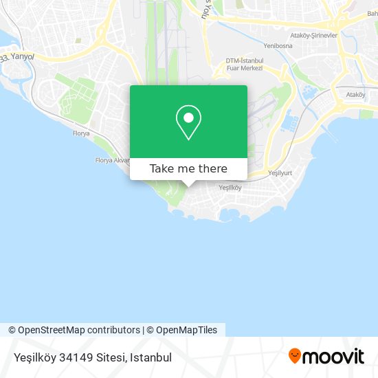 Yeşilköy 34149 Sitesi map