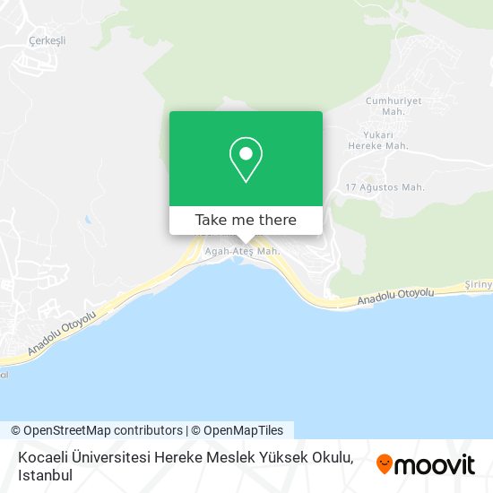 Kocaeli Üniversitesi Hereke Meslek Yüksek Okulu map