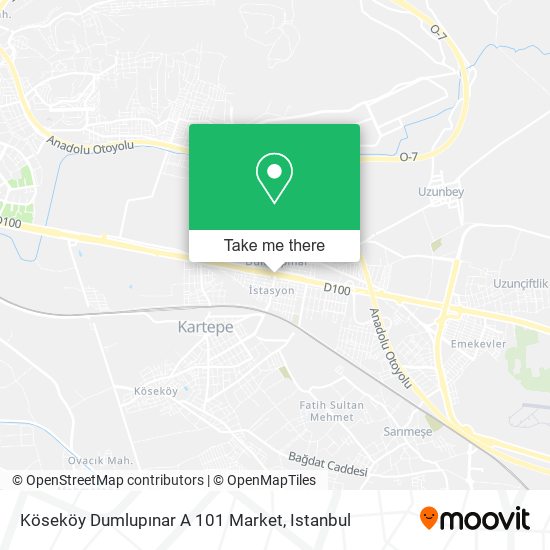 Köseköy Dumlupınar A 101 Market map