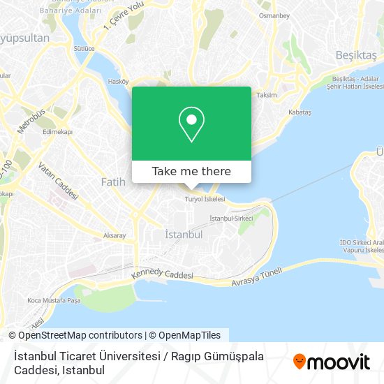 İstanbul Ticaret Üniversitesi / Ragıp Gümüşpala Caddesi map