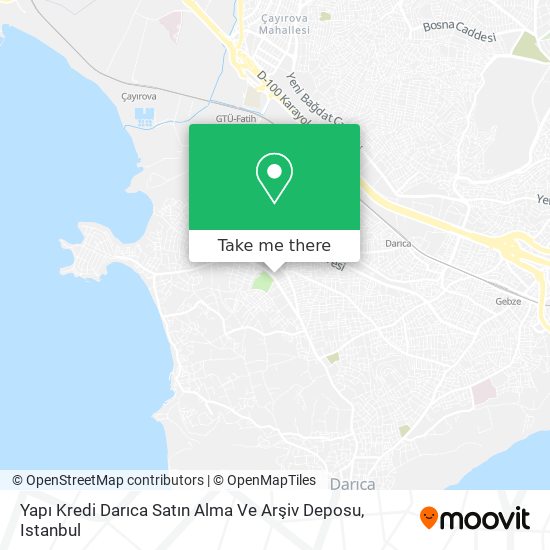 Yapı Kredi Darıca Satın Alma Ve Arşiv Deposu map