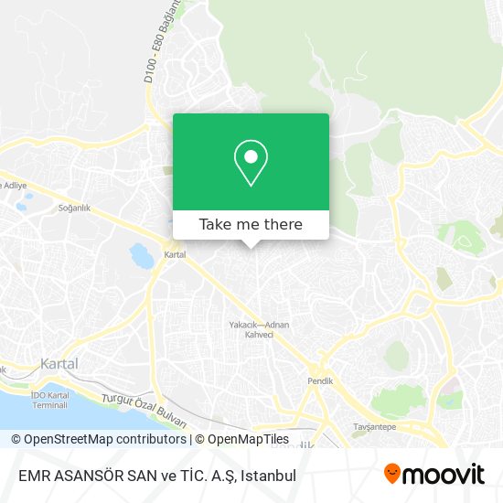 EMR ASANSÖR SAN ve TİC. A.Ş map