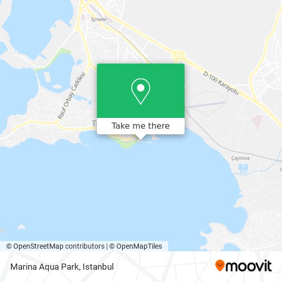 how to get to marina aqua park in istanbul by bus train or cable car
