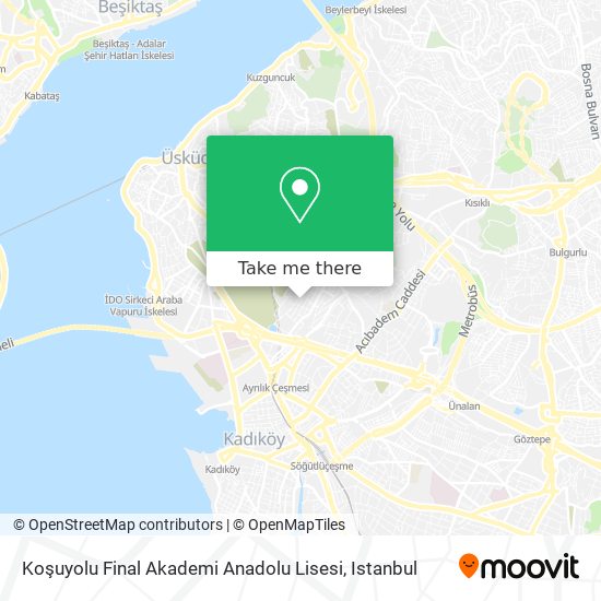Koşuyolu Final Akademi Anadolu Lisesi map