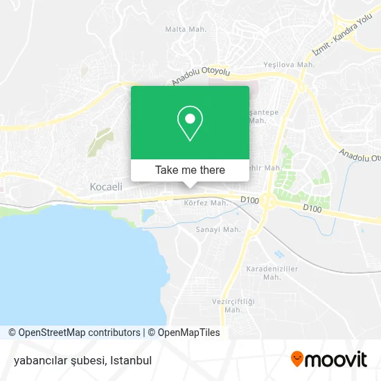 yabancılar şubesi map