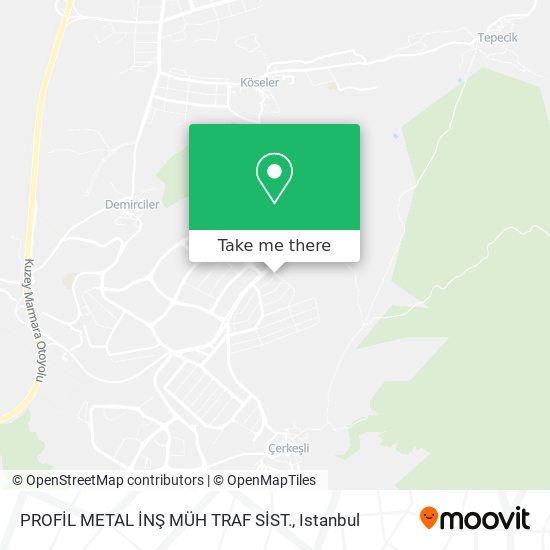 PROFİL METAL İNŞ MÜH TRAF SİST. map